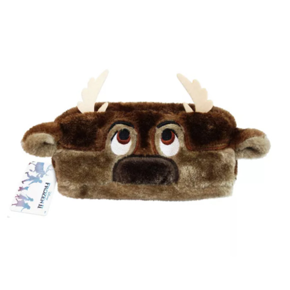 Disney Frozen Sven Brown Pencil Pouch Case NEW - Picture 1 of 9